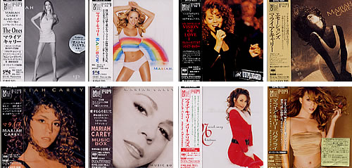 Mariah Carey Set Of 8 Japanese Mini-Discs Japanese mini disc (MD